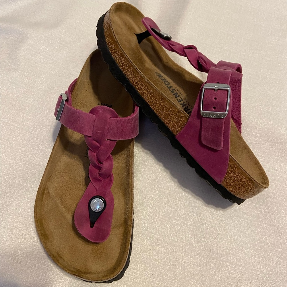 Women's Birkenstock Braided Sandals - Pink - Picture 5 of 5